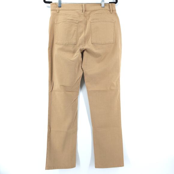 LL Bean Vintage Classic Fit High Rise Camel Comfort Soft Luxe Denim Straight 10R - Picture 7 of 16